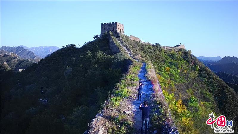 景美人少巍巍长城金山岭 爱我中华雄浑万里浩荡